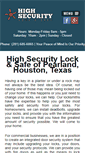 Mobile Screenshot of highsecuritylockandsafe.com